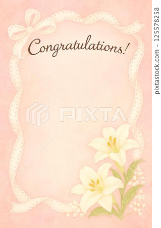 採用花朵的優雅框架材料 125578258