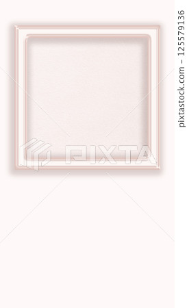 Pink gold frame, picture frame, message card, material, background, illustration, simple, modern 125579136