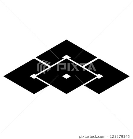 This is the family crest. It is called a layered four-diamond pattern. This is the family crest. It is called a layered four-diamond pattern. 125579345