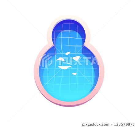 Summer holiday travel cartoon font swimming pool digit 8 eight. Resort trip typeface figure, tourist leisure vector kids ABC font digit. Summer vacation alphabet typeface numeral symbol Summer holiday travel cartoon font swimming pool digit 8 eight. Resort trip typeface figure, tourist leisure vector kids ABC font digit. Summer vacation alphabet typeface numeral symbol 125579973