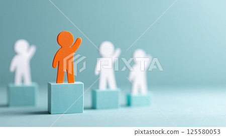 商業領袖像贏家一樣閃耀 |紙人物 125580053