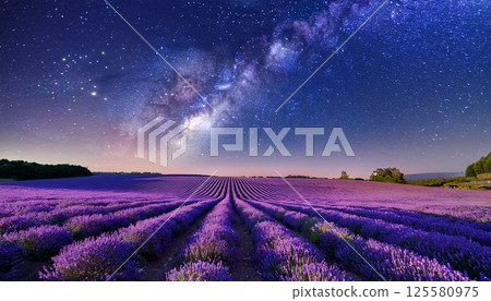 薰衣草與星夜風景 5 125580975