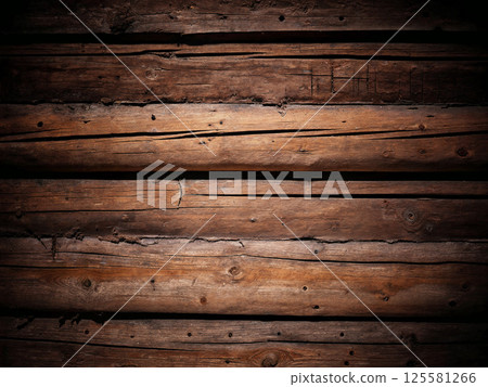 Natural Wooden Texture Background With Dark Shadows for Design Purposes 125581266