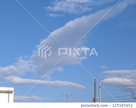 A bald eagle is flying in the sky 125581652