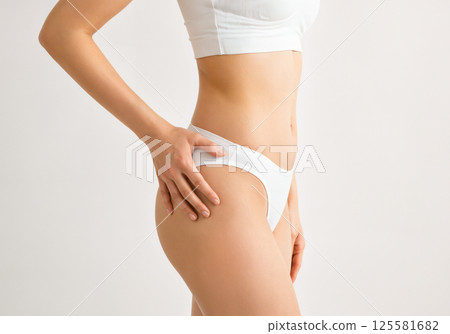 A woman with a healthy and toned body A woman with a healthy and toned body 125581682