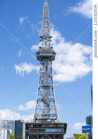 TV tower against the blue sky TV tower against the blue sky 125582036