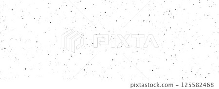 Splattered speckle seamless texture. Distressed grain noisy dirt background. Grunge splashed dot dust repeating wallpaper. Tiny small particles, mottles and sprinkles overlay backdrop. Vector 125582468