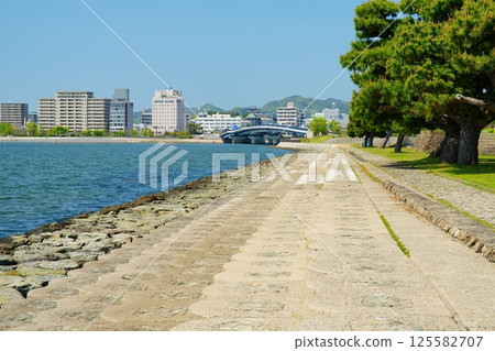 島根縣松江宍道湖及湖畔景觀 125582707