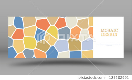 Abstract masaika. Template for the design of a cover, book, poster, banner. The idea of interior design, prints and decorations 125582991