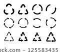 Icon collection with zero emission symbol concept. greenhouse gas carbon credit design set. recycle protect ecological green vector. carbon net zero neutral natural. renewable carbon footprint art  125583435