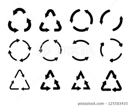 Icon collection with zero emission symbol concept. greenhouse gas carbon credit design set. recycle protect ecological green vector. carbon net zero neutral natural. renewable carbon footprint art  125583435