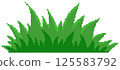 Spiky grass in pixel art style 125583792