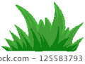 Grass in pixel art style 125583793