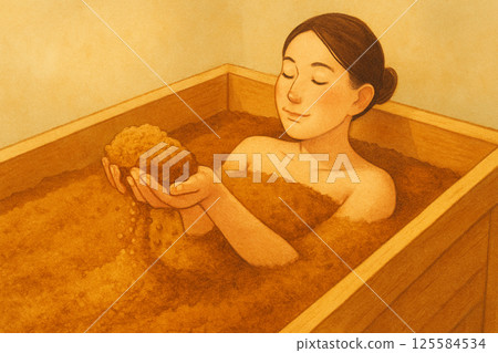 Warming up in an enzyme bath 125584534