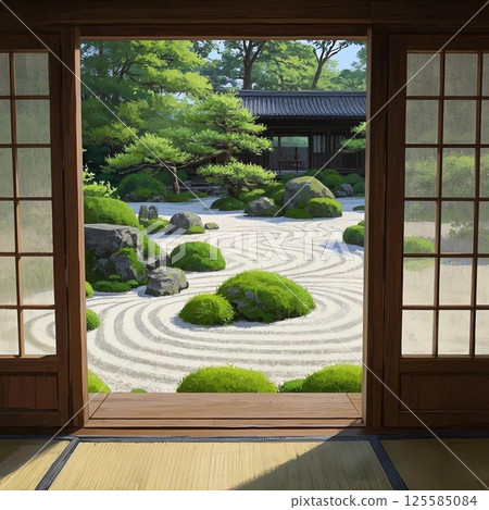 從陽台上欣賞禪宗花園 從陽台上欣賞禪宗花園 125585084