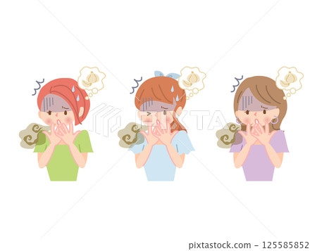 女性吃大蒜擔心口臭 125585852