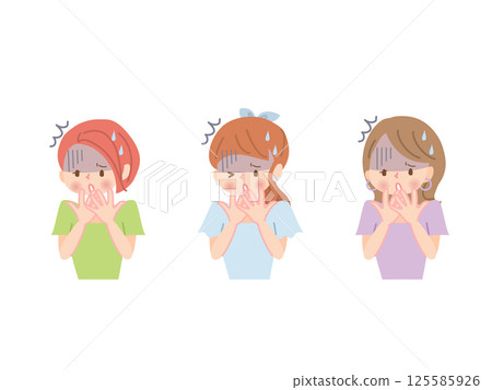 擔心口臭的女性 擔心口臭的女性 125585926