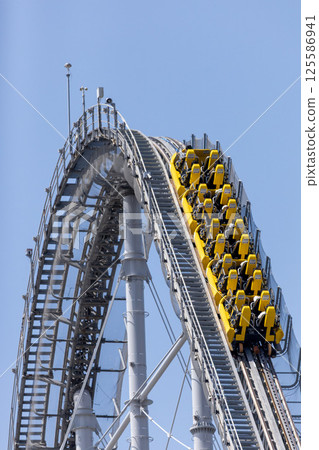 Tokyo Dome City roller coaster 125586941