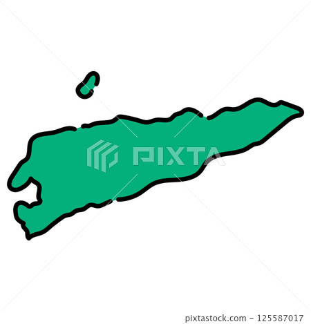 Handwritten_Democratic Republic of Timor-Leste_vector material 125587017