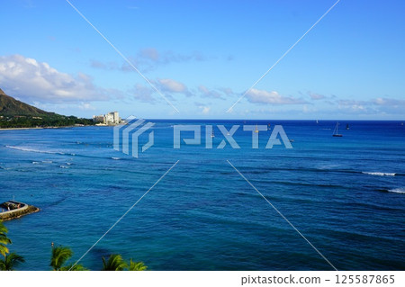 夏威夷的藍色海 夏威夷的藍色海 125587865