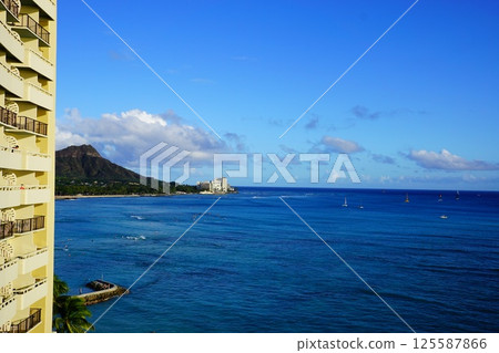 夏威夷的藍色海 夏威夷的藍色海 125587866