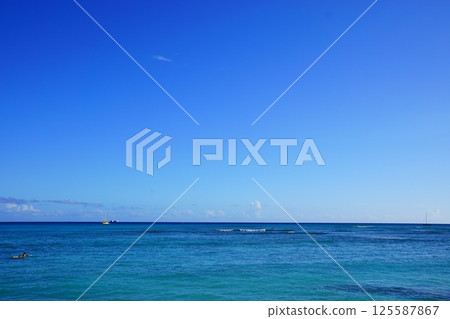 夏威夷的藍色海 夏威夷的藍色海 125587867