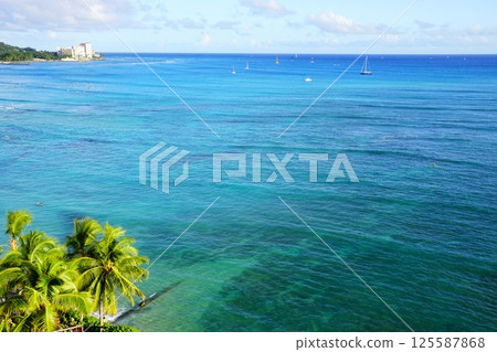 夏威夷的藍色海 夏威夷的藍色海 125587868