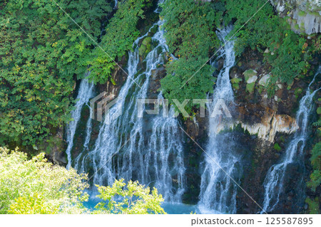 Spectacular views of Shirahige Falls in Biei 125587895
