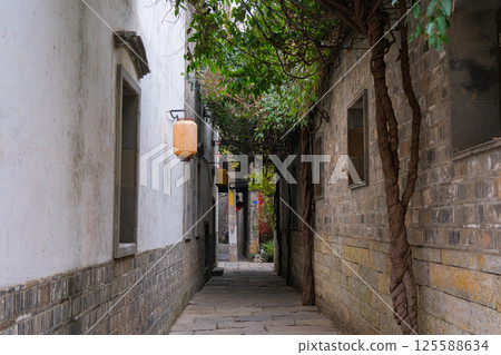 中國南京市中心老門東的一條後巷 125588634