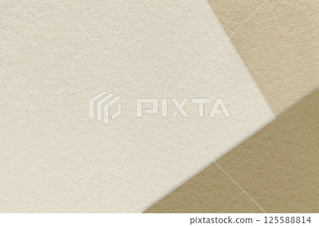 Texture craft beige and brown paper background with and border. Vintage abstract sand cardboard. 125588814