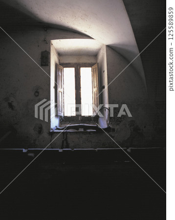 Inside the old winery of a long-established Italian winery 125589859