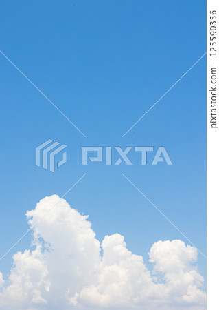 Summer blue sky and white clouds Summer blue sky and white clouds 125590356