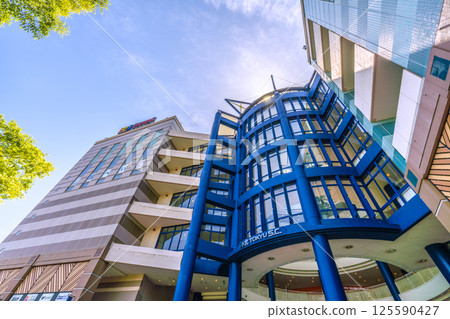 Yokohama cityscape in Japan, overlooking the subway "Center Minami Station" Yokohama cityscape in Japan, overlooking the subway "Center Minami Station" 125590427