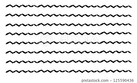 Rectangular long wavy strokes drawn with wide brush, background with wide grunge stripes in the form of sea waves, stripes pattern background, black rectangular long strokes drawn with wide brush Rectangular long wavy strokes drawn with wide brush, background with wide grunge stripes in the form of sea waves, stripes pattern background, black rectangular long strokes drawn with wide brush 125590436