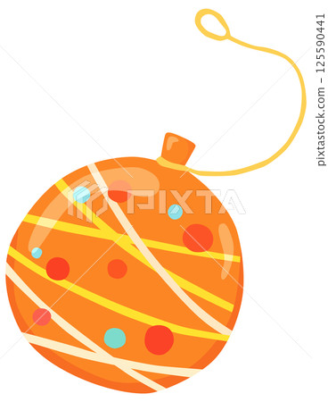 Orange water yo-yo illustration vector material Orange water yo-yo illustration vector material 125590441