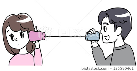 透過有線電話進行通信 透過有線電話進行通信 125590461