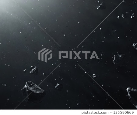 Collection of deep space backgrounds featuring asteroids stars dark skies and lunar landscapes 125590669