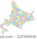 Hokkaido City/Town/Village_Pastel 125590916