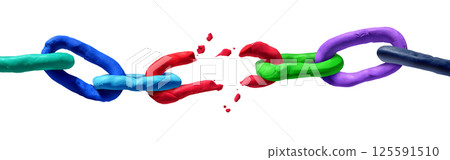 Broken Chain Concept 125591510