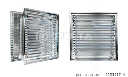 Transparent glass block for interior design. Aesthetic and modern shape of textured. Building assortment for home, bathroom and office. 3D render Transparent glass block for interior design. Aesthetic and modern shape of textured. Building assortment for home, bathroom and office. 3D render 125591744