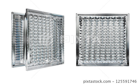 Transparent glass block for interior design. Aesthetic and modern shape of textured. Building assortment for home, bathroom and office. 3D render Transparent glass block for interior design. Aesthetic and modern shape of textured. Building assortment for home, bathroom and office. 3D render 125591746