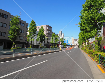 目黑街。都立大學站前的道路景觀。 125592540
