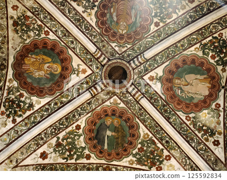 Santa anastasia basilc church in verona italy detail 125592834