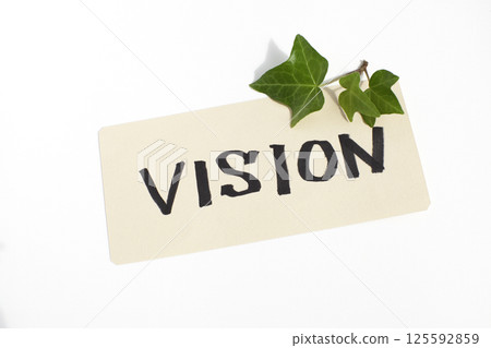 願景和一張用英文寫的卡片 願景和一張用英文寫的卡片 125592859