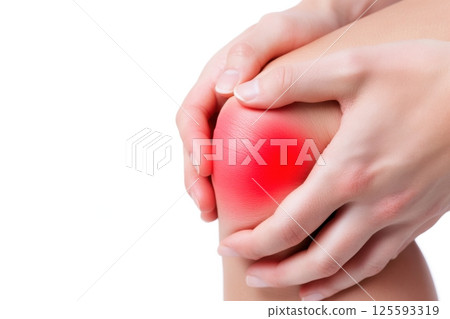 Close-up of glossy Japchae noodles with sauteed vegetables being lifted by chopsticks against a neutral background 125593319