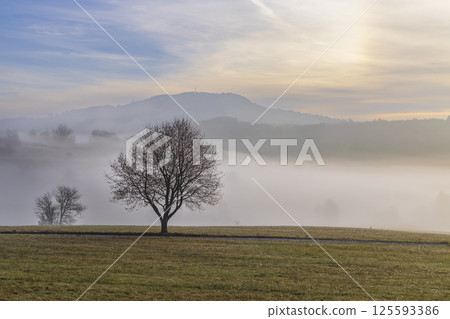 Typical landscape in National park Polana mountains, Slovakia 125593386