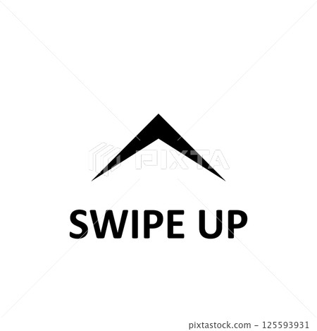 Swipe up icon. Arrow up for social media stories. Black swipe up icon. Scroll pictogram. Swipe up icon. Arrow up for social media stories. Black swipe up icon. Scroll pictogram. 125593931