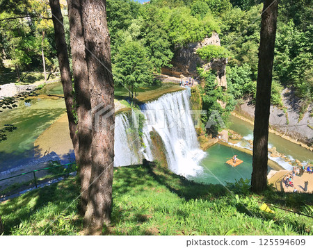 Waterfall in Jajce, Bosnia and Herzegovina Waterfall in Jajce, Bosnia and Herzegovina 125594609