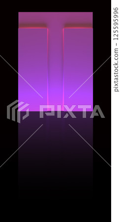 Decorative letter in the dark. 3D rendered illustration. Decorative letter in the dark. 3D rendered illustration. 125595996
