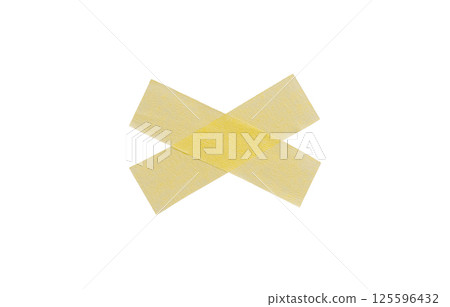 Yellow painter's tape isolated on white background, macro. Torn, crumpled, twisted strips of yellow painter's tape on white background Yellow painter's tape isolated on white background, macro. Torn, crumpled, twisted strips of yellow painter's tape on white background 125596432